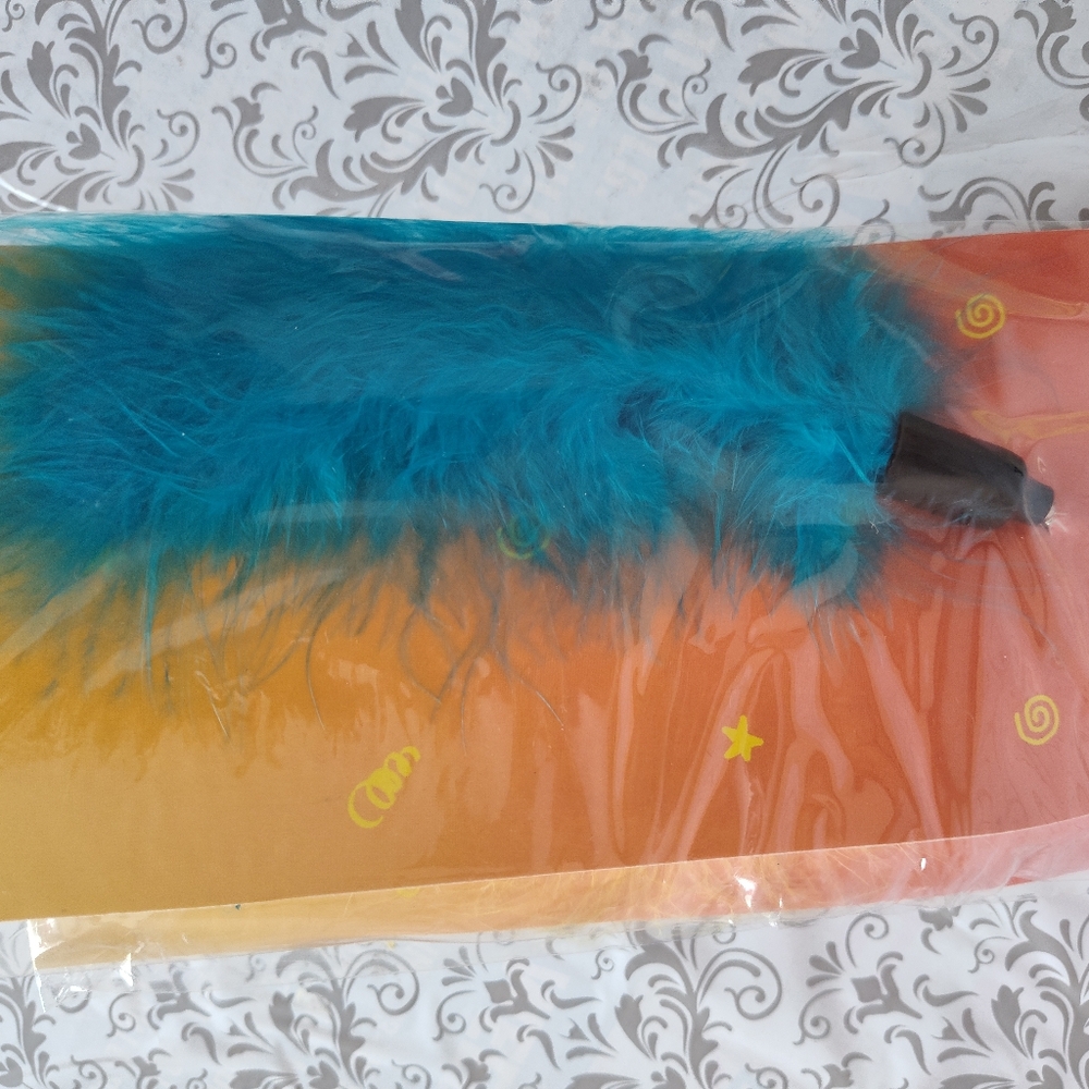Lot of 3 Lazy Pet Interactive Tiger Tail Tease Cat Toy Blue, Violet & Yellow C3